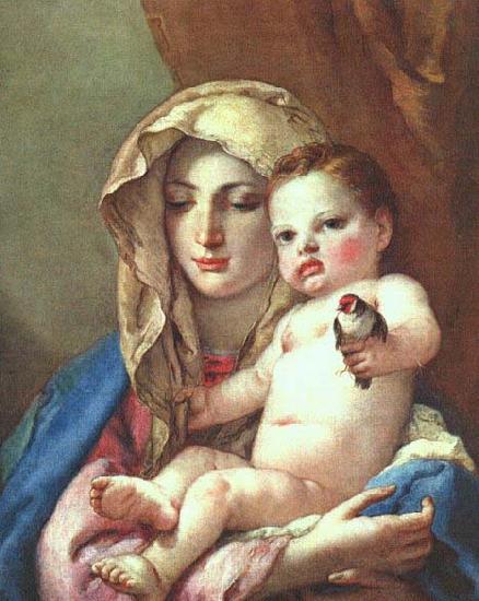 Giovanni Battista Tiepolo Madonna of the Goldfinch Sweden oil painting art
